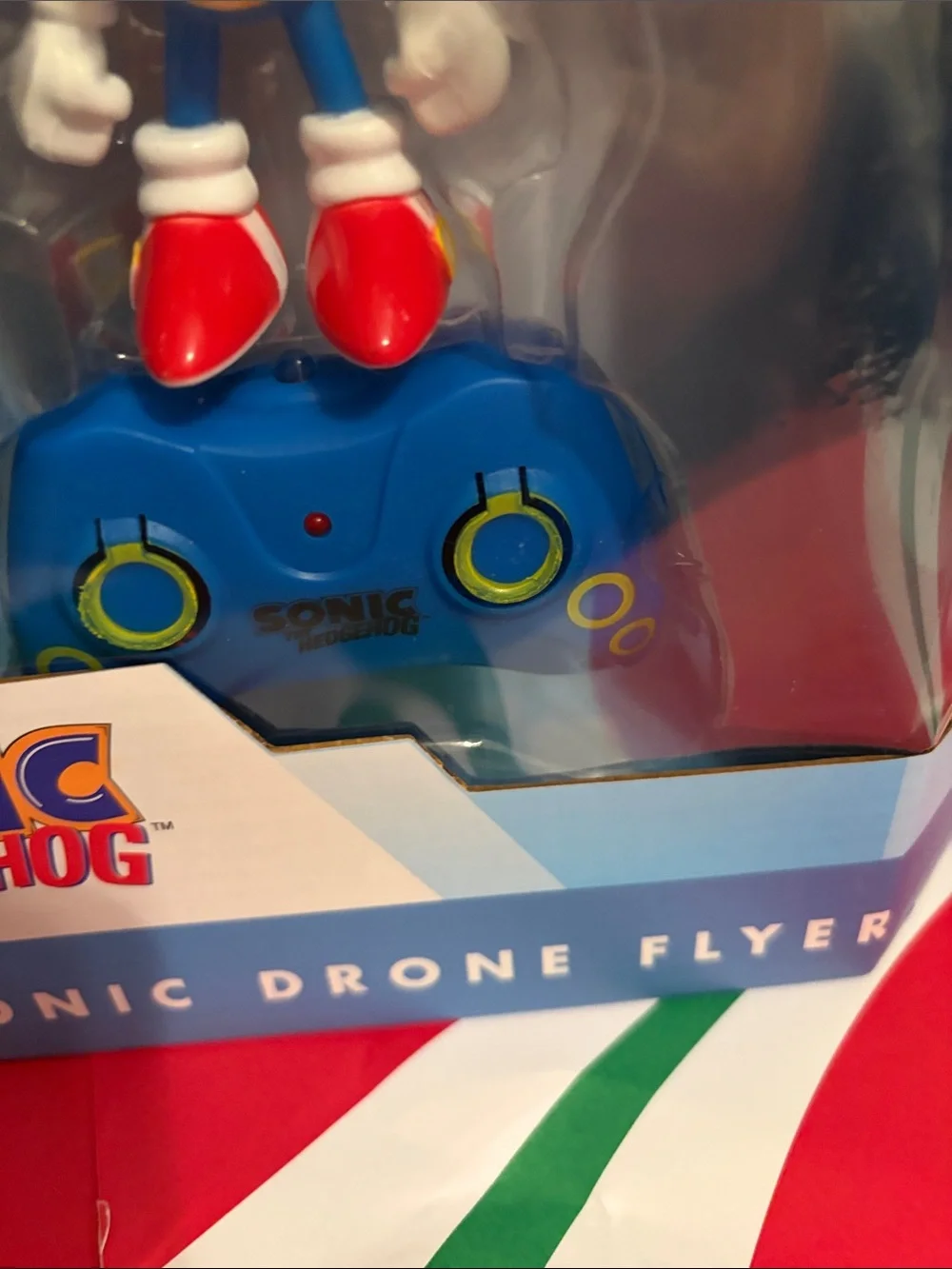 Sonic the Hedgehog Blue Drone Flyer with Remote